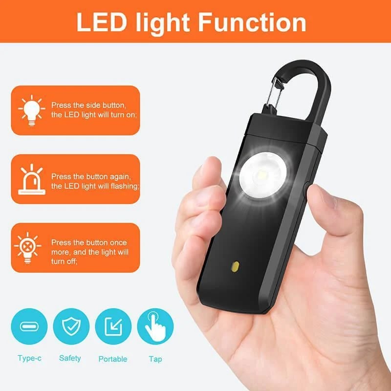 Personal Alarm Everyday Carry Keychain